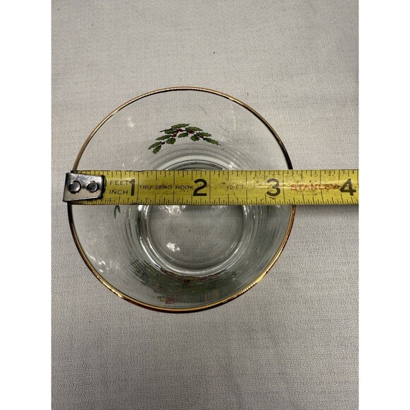 Set of 6 Spode Christmas Tree clear Old Fashion rocks glasses 4.25” cocktail VTG - Picture 11 of 12